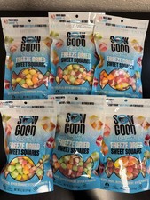 6x Sow Good Freeze Dried Sweet Squares Bites Candy 4.2 oz Bulk Lot BB 07/27 picture