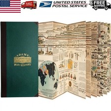 Adam's Synchronological Chart Map Of History Vintage World History Timeline picture