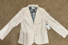 Tulip B Women’s Silver Blazer Jacket ~ Medium picture