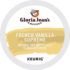 Gloria Jean's French Vanilla Supreme Coffee, Keurig K-Cups, 96 Count picture