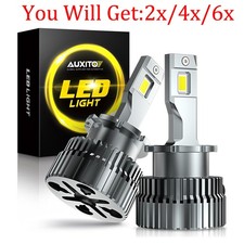 AUXITO D4S LED Bulbs Headlight Super Bright White 6500K CANBUS ERROR FREE 2-6X picture
