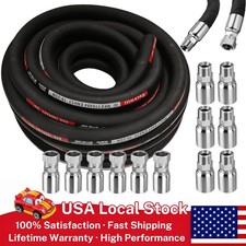 Hydraulic Hose Kit 33FT Hose + Straight 3/4