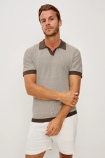 RAILS New Men's Hayden Polo Shirt Olive Oat Ripple All Sizes Ships Free picture