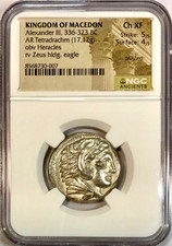 336-323 BC Macedon Alexander III Ancient Greek Silver Tetradrachm NGC Choice XF picture
