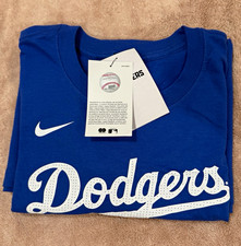 Nike Los Angeles Dodgers Shohei Ohtani #17 Women’s L Blue MLB T-Shirt picture