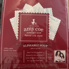 Amy Coe  Baby Fitted Crib Sheet Ltd Edition Polka Dot 100%  flannel Cotton NEW picture