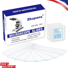 Blank Glass Microscope Slides and Covers - Ground Edges & 45° Clipped Corners, H picture