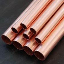 99.9% Pure Copper Tube Copper Pipe Length 250mm Select Size OD x ID x Length picture