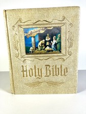 Vintage Holy Bible Special Devotional Edition King James Gold De Vore HC 1960 picture