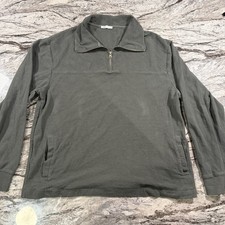 AUTHENTIC ZARA Comfort Quarter Zip Mens Sweater Large picture