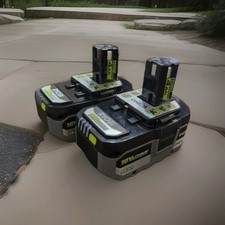 2x BRAND NEW RYOBI ONE+ 18V LITHIUM 4.0AH PBP004 HIGH PERFORMANCE BATTERY picture