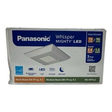 Panasonic Whisper Mighty LED 70-90 CFM Bathroom Exhaust Fan RG-M79LA (OB2) picture