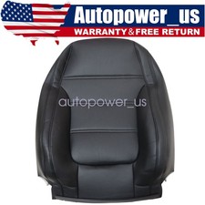 For 2011-2017 Volkswagen Jetta Driver Side Lean Back Seat Cover Perforated Black picture