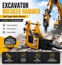 Upgraded Hydraulic Breaker Hammer For 0.8-2Ton Mini Excavator Attachments USA picture