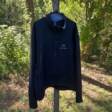 Vtg Arc'teryx Gamma SV Jacket Mens XL Black Polartec Fleece Softshell Canada Y2K picture