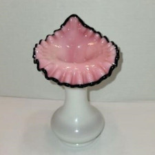 1950's Fenton Black Rose Crest Jack in the Pulpit picture