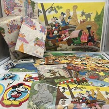 VTG Disneyland Souvenir Lot Placemats Post Cards Stickers Keychain Bags *READ picture