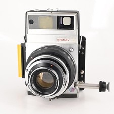 Graflex XL Rangefinder Film Camera w/80mm f2.8 Lens, RH-10 6x7 120 Back #320 picture