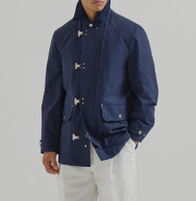 NWT $4800 Brunello Cucinelli Men's Water Repellent Jacket W/Logo Accents 48 A268 picture