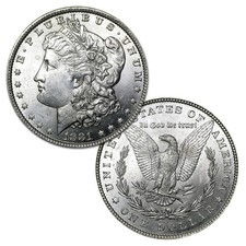 USA 1881 P Morgan 90% Silver Dollar Coin - $1 Bril picture