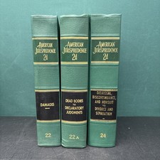 American Jurisprudence 2d Law Books Vol 22, 22A & 24 – 3 Volume Set 1983–1988 picture