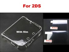 1pc Clear Protective Case Cover Hard Shell Skin+Anti Dust Film for 2DS Nintendo picture