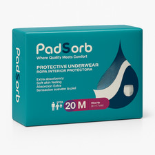 Padsorb Protective Underwear stretchable, high-absorbency, Medium Case of 80 picture