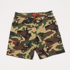 New Simms Fishing Board Shorts Mens 32 Brown Camo Outdoor Surf Hiking Travel picture