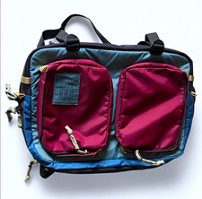 Topo Designs Global Briefcase 20L Nylon Backpack Laptop 6 Pocket Zip Burgundy picture