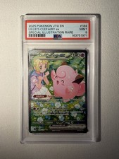 Pokemon Lillie's Clefairy ex 184/159 Sv09 Journey Together SIR Holo PSA 9 picture