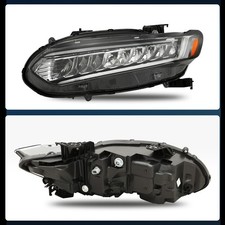 For 2018-2022 Honda Accord Full LED Headlight Chrome Assembly Left Driver Side picture