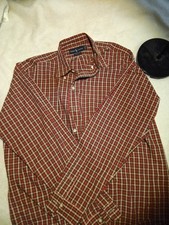 Vintage Ralph Lauren Yarmouth Shirt Red Plaid 16 36 Button down Large Tall picture