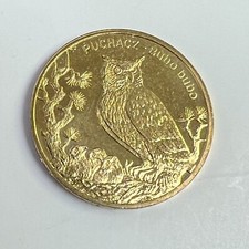 2005 Poland 2 Zloty, Eagle Owl & Chicks (Bubo bubo) animal coin, Y#520, UNC picture