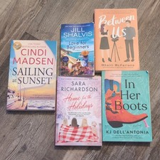 Romance Paperback Lot of 5: Sailing at Sunset, Love for Beginners + More picture
