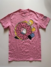 The Simpsons Homer Donut  Pink Neff  T-Shirt New picture