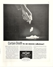 Saboteurs Beware Hagan Hall Laboratories Calgon Inc WWII Collab Vtg Mag Print Ad picture