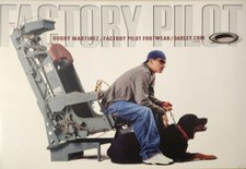 OAKLEY 2002 Bobby Martinez Surf Factory Pilot HUGE poster Flawless New Old Stock picture