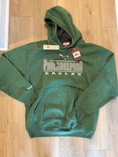 Large Philadelphia Eagles Mitchell And Ness Green Hoodie NWT NFL Large L Rare picture