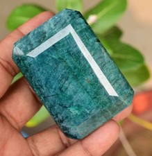 Natural Huge Green Emerald Zambian 819.0 CT Certified Emerald Cut Loose Gemstone picture