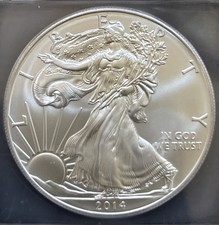 2014 American Silver Eagle ICG MS69 $1• 1 oz .999 Fine Silver ASE picture