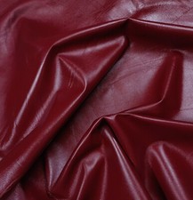 MAROON Nappa Soft Premium Quality Sheepskin Genuine Leather Hide- NO Holes 6Sqft picture