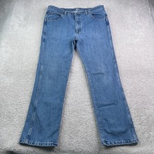 Wrangler Jeans Mens 38x32 Blue Cowboy Cut Slim Fit Premium Performance Denim picture