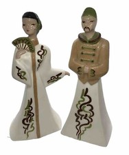 Vintage Mid Century Pottery California Ceramic Figurines MCM # 16/17 picture
