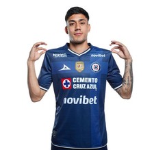 PIRMA CRUZ AZUL *ORIGINAL 100%* MEN'S JERSEY 3RD 26/27 BLUE *CON PARCHES* picture