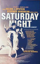 Sondheim SATURDAY NIGHT (1st show written) 14X22