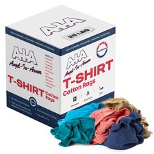 COLORED T-SHIRT / KNIT RAGS - 25 LB. BOX - SHOP RAGS - LOW  LINT RECYCLED picture