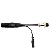 3-Pin XLR DYNAMIC MIC to 4 Pin Round Adapter HS-04BD for COBRA picture