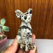 Rare Natural Traditional Chinese Painting Hand Carving Animal Model 109g g8393 picture