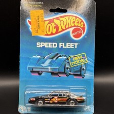 Hot Wheels Chevy Stocker 1988 Speed Fleet Black #3 1791 New Model picture