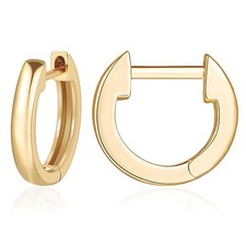 14K 11*12/17*18mm Gold Huggie Hoop Earrings for Women - Small Minimalist Gifts picture